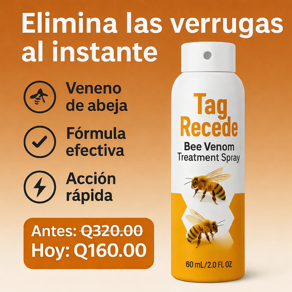 Spray eliminador de verrugas Tag Recede | 60 ML