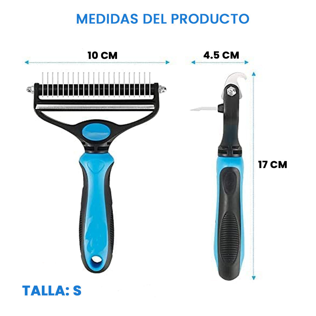Cepillo Quita Nudos 2 en 1 / Pelaje suave y brillante