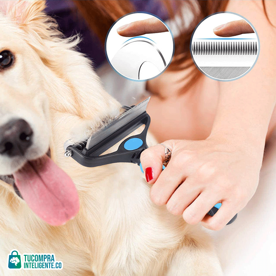 Cepillo Quita Nudos 2 en 1 / Pelaje suave y brillante