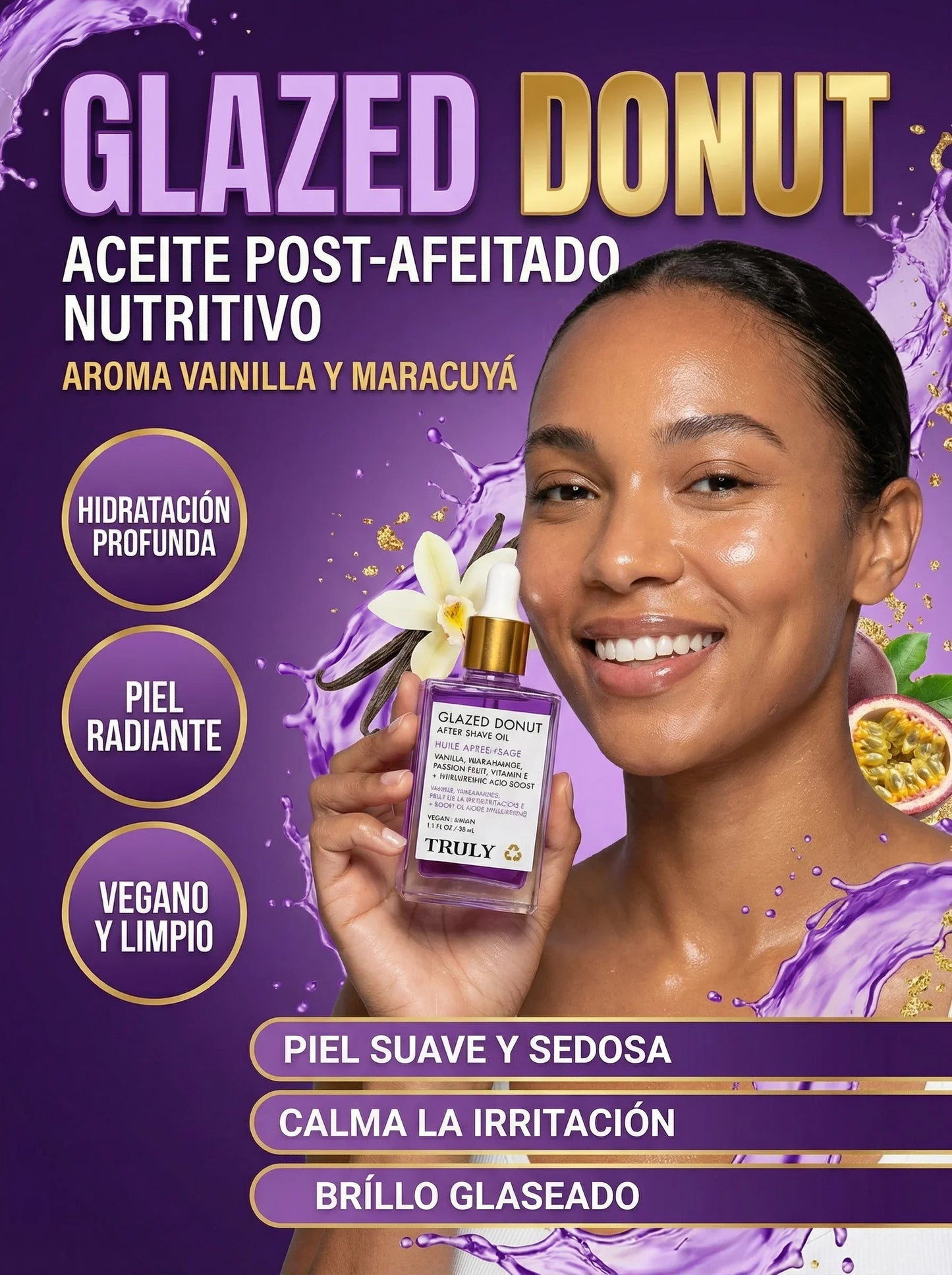 TRULY Glazed Donut After Shave Oil™ – Di Adiós a la Irritación Después del Afeitado